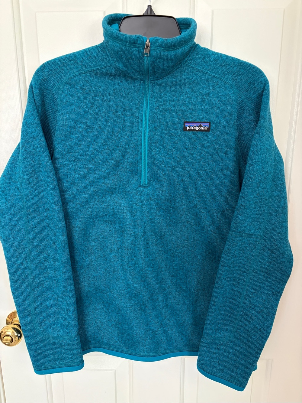 Patagonia Teal Blue Half-Zip Fleece Pullover